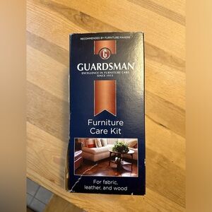 New Guardsman Furniture Care Kit for Fabric, Leather and Wood.